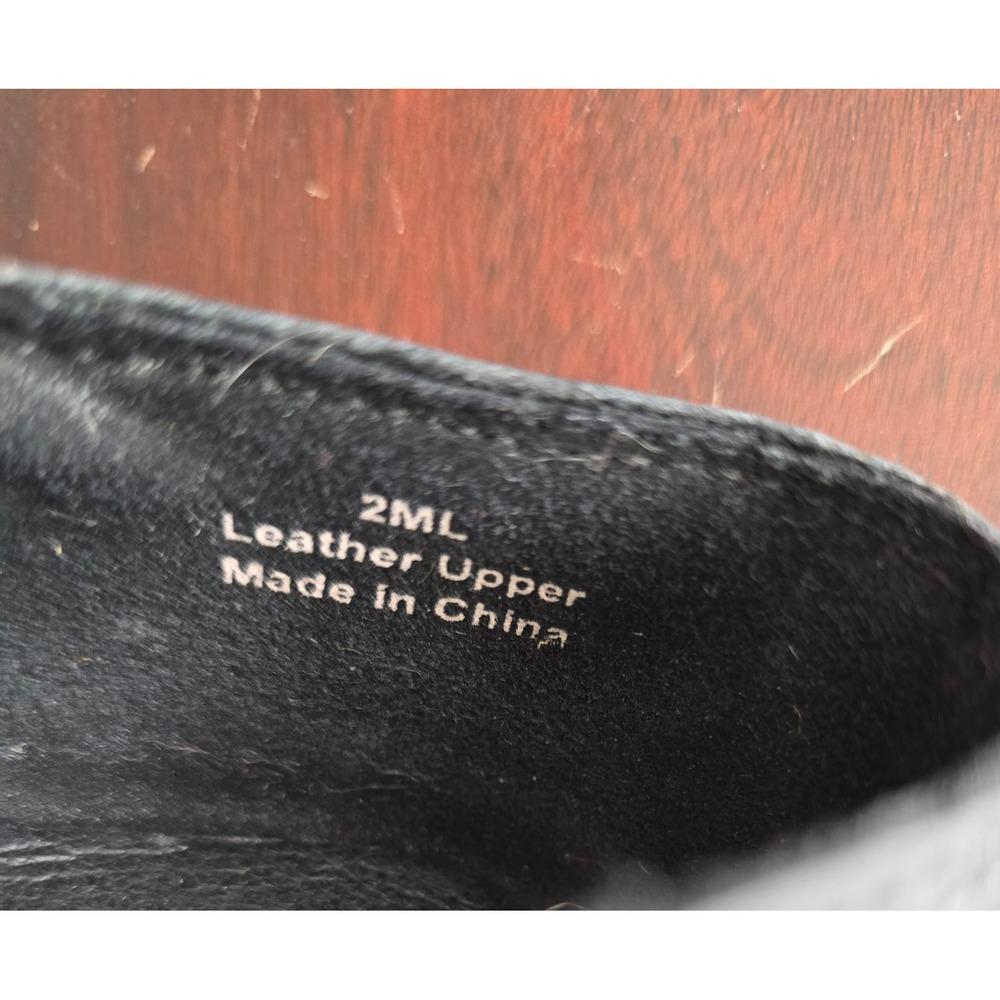 Stelle Kids Black Leather Slip On Jazz Shoes Split Sole Dance Shoes 2ML Size 2M - Picture 5 of 6